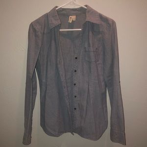 Blue Button-up Long Sleeve
